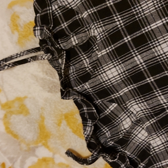 Black and white plaid, mini dress, size S - Picture 2 of 2